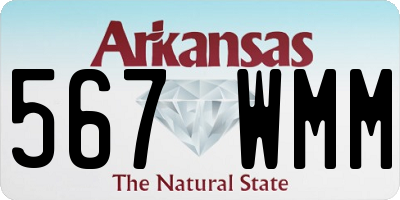 AR license plate 567WMM