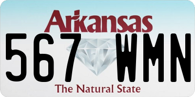 AR license plate 567WMN