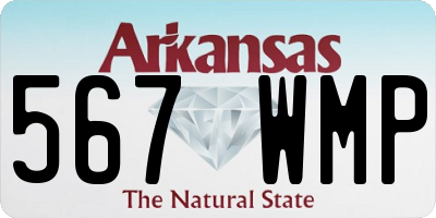 AR license plate 567WMP