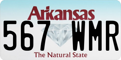 AR license plate 567WMR