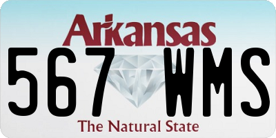 AR license plate 567WMS