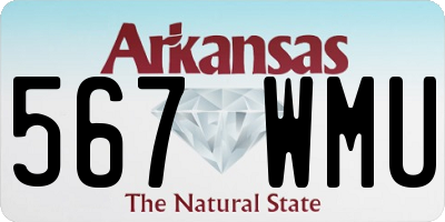 AR license plate 567WMU