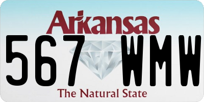 AR license plate 567WMW