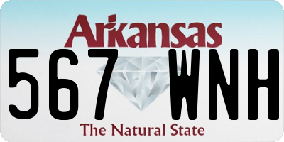 AR license plate 567WNH