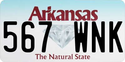 AR license plate 567WNK