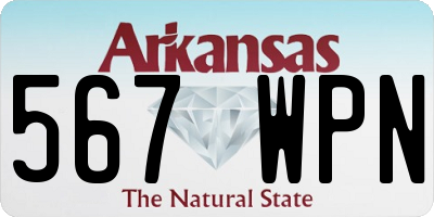AR license plate 567WPN