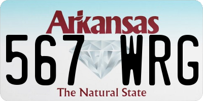 AR license plate 567WRG