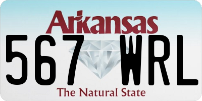 AR license plate 567WRL