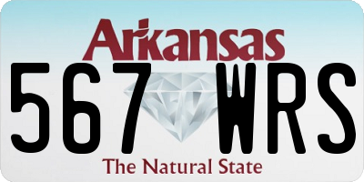 AR license plate 567WRS