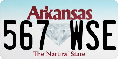 AR license plate 567WSE