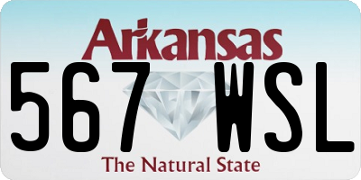 AR license plate 567WSL