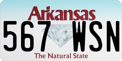 AR license plate 567WSN