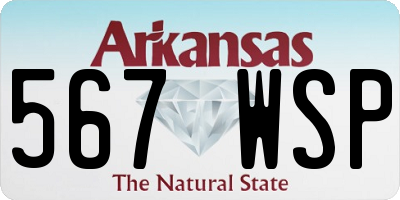 AR license plate 567WSP