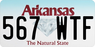 AR license plate 567WTF
