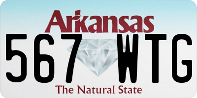 AR license plate 567WTG