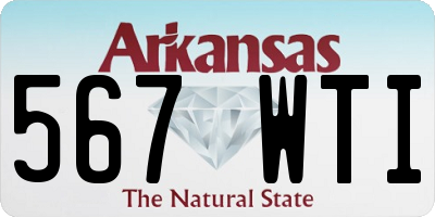 AR license plate 567WTI