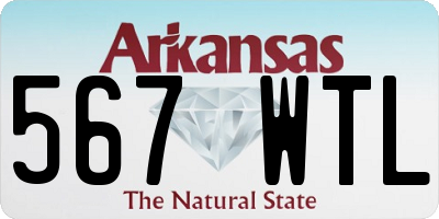 AR license plate 567WTL