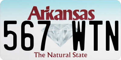 AR license plate 567WTN