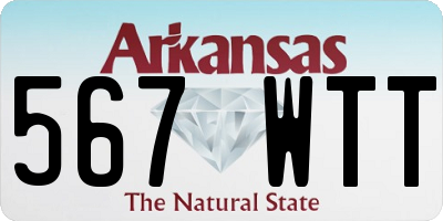 AR license plate 567WTT