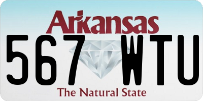 AR license plate 567WTU
