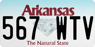 AR license plate 567WTV