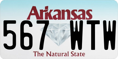AR license plate 567WTW