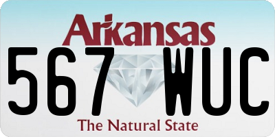AR license plate 567WUC