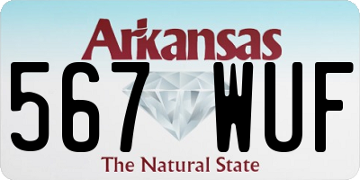 AR license plate 567WUF