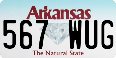 AR license plate 567WUG