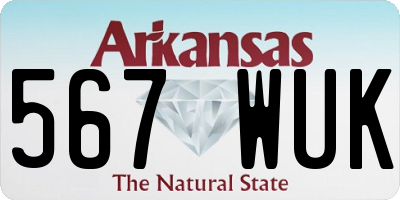 AR license plate 567WUK