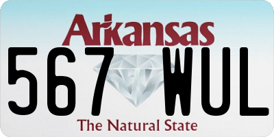 AR license plate 567WUL