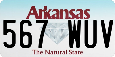 AR license plate 567WUV