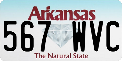 AR license plate 567WVC