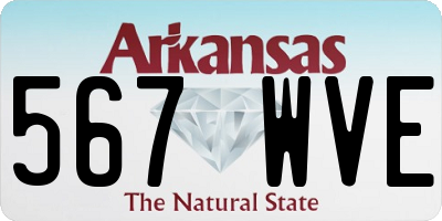AR license plate 567WVE
