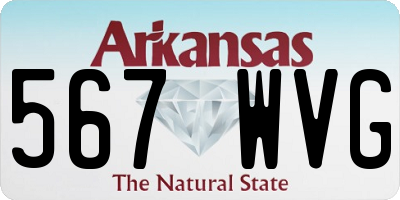 AR license plate 567WVG