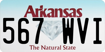 AR license plate 567WVI