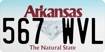 AR license plate 567WVL