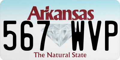 AR license plate 567WVP