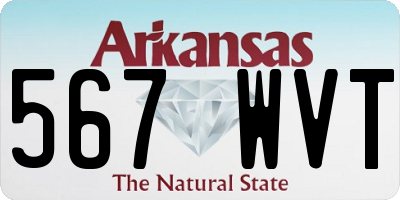 AR license plate 567WVT