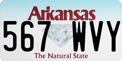 AR license plate 567WVY