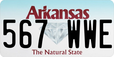 AR license plate 567WWE