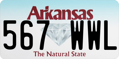 AR license plate 567WWL