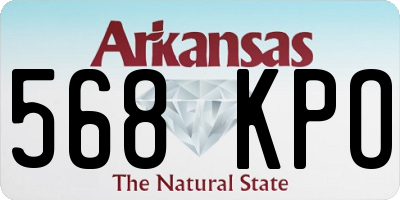 AR license plate 568KPO