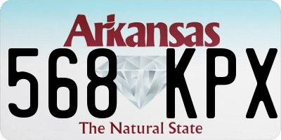 AR license plate 568KPX