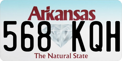 AR license plate 568KQH