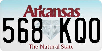 AR license plate 568KQO