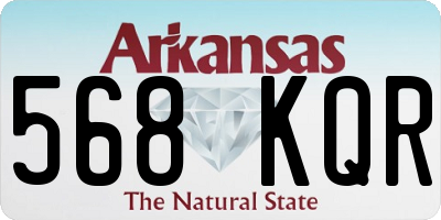 AR license plate 568KQR