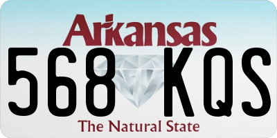 AR license plate 568KQS