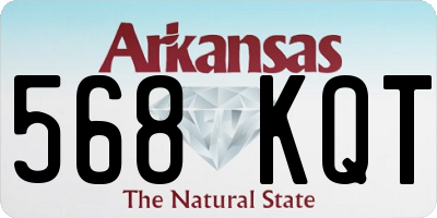 AR license plate 568KQT