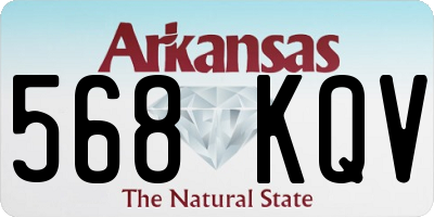AR license plate 568KQV